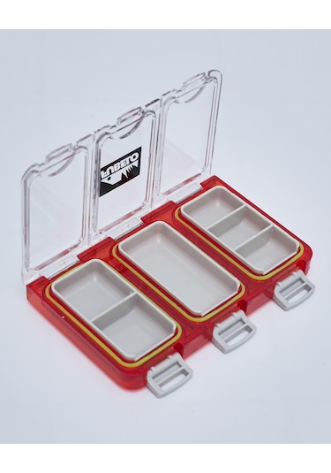 Fubelo Fubox Spare Sızdırmaz Klips-iğne-halka Saklama Kutusu Kırmızı