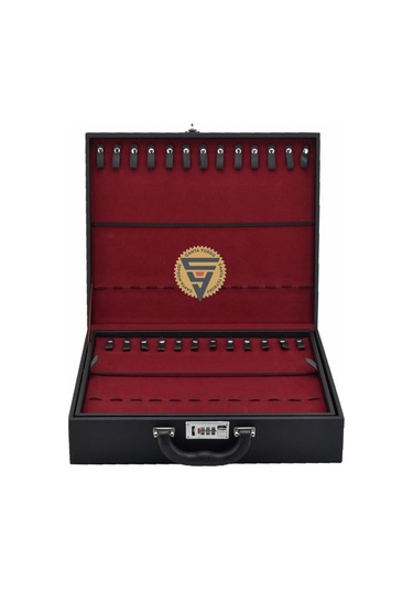 Kuyumcu Tespih Takı Taşıma Ve Saklama Çantası 50'li Siyah