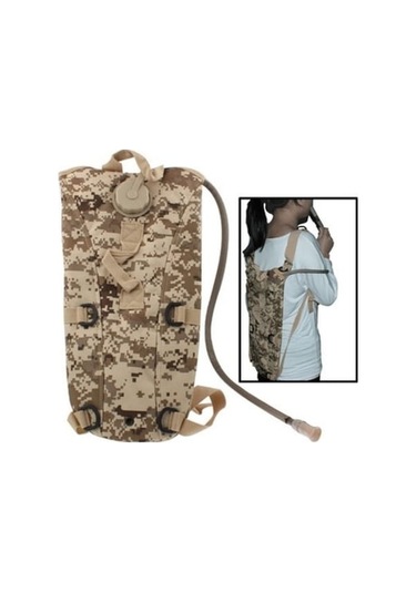 2.5l Duffle Spor Hortumlu Su Şişesi Kamp Çantası Kamuflaj Kamuflaj