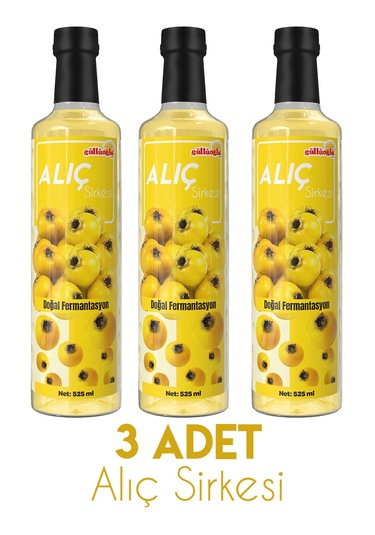Güllüoğlu Alıç Sirkesi X 3 Adet 525 Ml