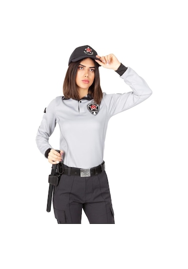 Yeni Tip Kamu Özel Güvenlik Kadın Kışlık Uzun Kol Tişört