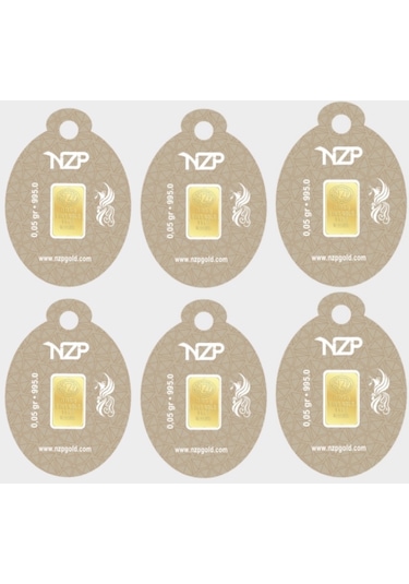 0.05 Gram 24 Ayar Altın - 6 Adet