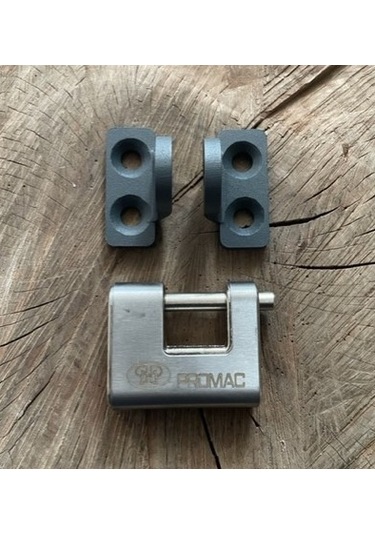 Prm Otomatik Kapı Asma Kilit Takma Aparatı Asma Kilitli Halka Antrasit