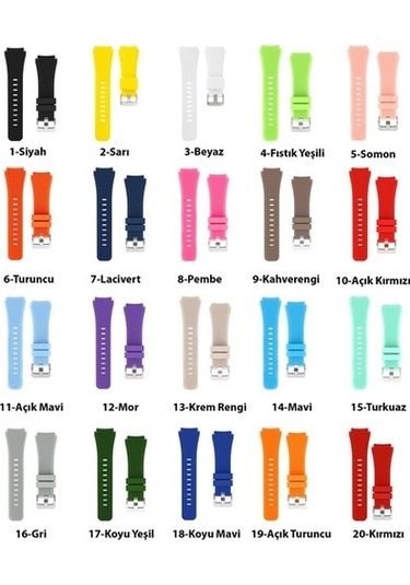 Honor Watch Gs Pro Tırtıklı Silikon Kordon Kayış