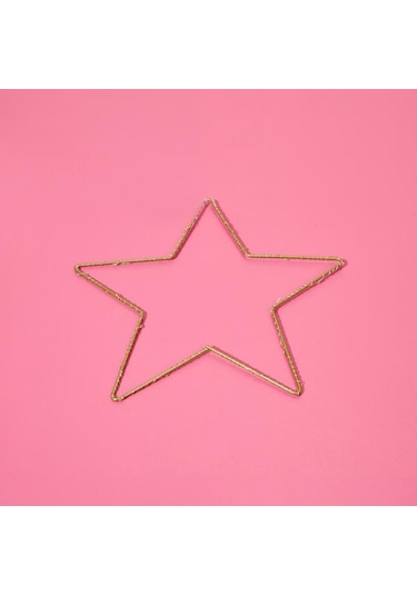 Kpm Star Dekoratif Aydınlatma - Sarı - 29,5 Cm Sarı