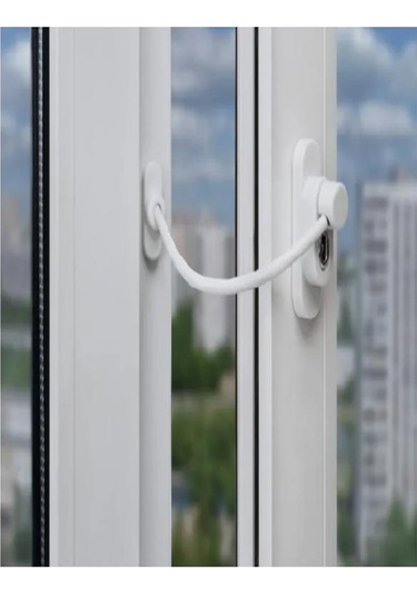 Kilit Pencere Cam Pimapen Bebek Güvenlik Çelik Halatlı Emniyetli Anahtarlı Kapı Çocuk Kilidi