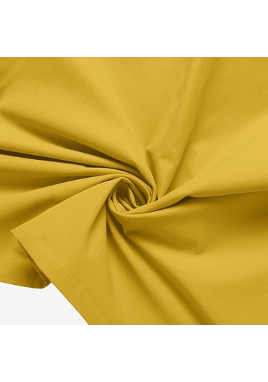 Beyaz Vonda Bayan Yaz Yuvarlak Yaka Kısa Kollu Yırtmaçlı İnci Düğme Düz Tek Renk Kısa Elbiseler