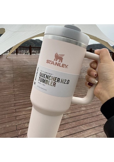 Stanley Quencher Pipetli Termos Bardak 1,18 Lt Açık Pembe