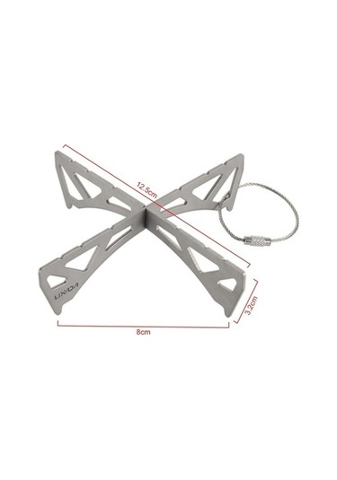 Bloomnest Titanyum/tencere Taşınabilir Reaktör Rafı Paslanmaz Ocak Mini Mekan Lixada İçin Gümüş Dış Çelik Çapraz Buhar Braketi Ayak Pv Gümüş