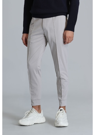 Lufian Erkek Pito Jogger Tailored Fit Pantolon 111190330 Taş