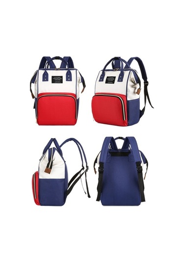 Novahub Moveevo Anne-baba İçin Çok Fonksiyonlu Su Geçirmez Seyahat Sırt Çantası Kırmızı