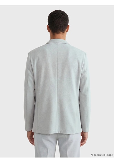 Lc Waikiki Gri Dar Kalıp Erkek Blazer Ceket