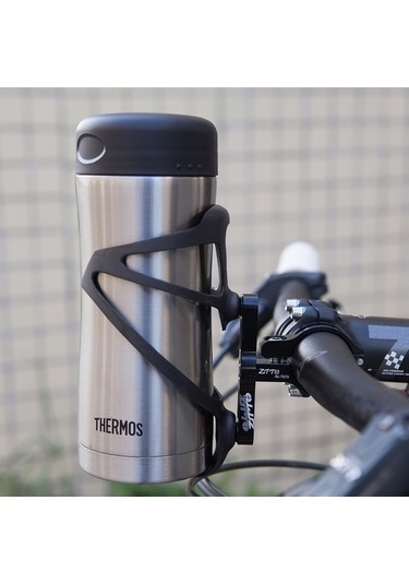 Dancemonkey Ztto Shzhz Alüminyum Bisiklet Su Şişesi Kafesi - Montaj Adaptörü Tabanı - Titanyum Gri Acid Yeşili