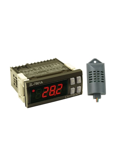 Akıllı Pıd Sıcaklık Nem Kontrol Cihazı Çok İşlevli Otomatik Yumurta Kuluçka Makinesi Termometresi Lcd Ekran Ve İki Sensörlü 100v-240v Ac Zl-7801a