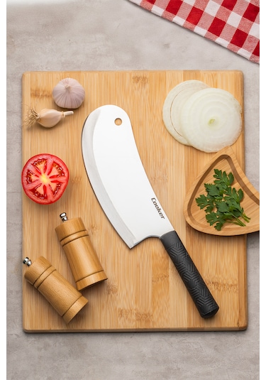 Porsima 3330 Ev Tipi Çok Amaçlı Mutfak Satırı - Salata, Soğan Ve Pizza Doğrama Bıçağı Siyah