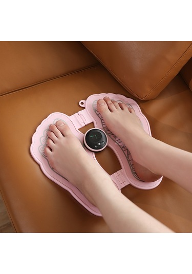 Qingmipy Evde Kullanıma Uygun Şarjlı Mini Ayak Masaj Cihazı - Pulse Teknolojili Topuk Ve Ayak Tabanı Rahatlatıcı - Siyah Siyah