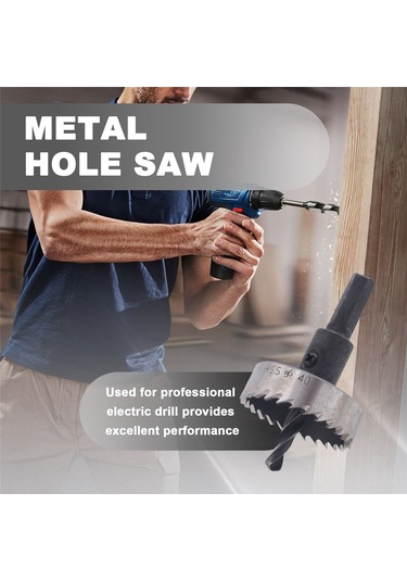 Sointeresting Delik Testeresi Dişi Hss Çelik Delik Testeresi Matkap Ucu Kesici Alet Metal Ahşap Alaşım 40mm