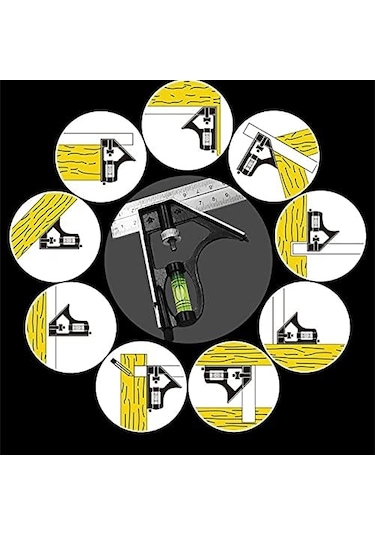 Magnusson Su Terazili Kombine Gönye 300 Mm