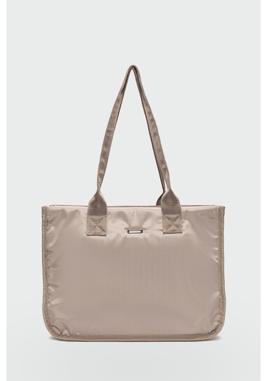 Lora Omuz Çantası Vizon Vizon