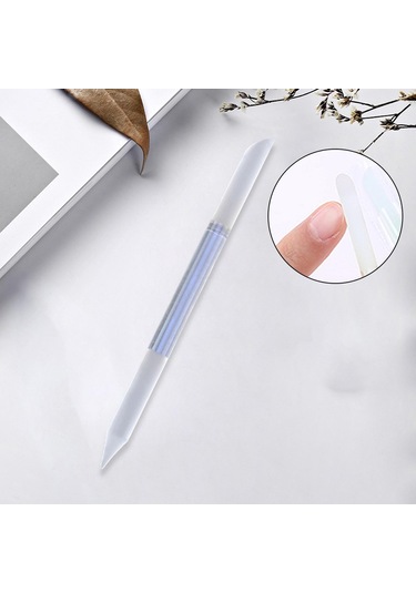 Suntek Çift Uçlu Cam Tırnak Eti İtici Manikür Temizlemek