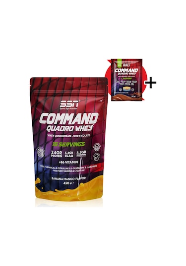 SSN Sports Style Nutrition Command Quadro Whey 450 Gr (muz-mango) Protein Tozu
