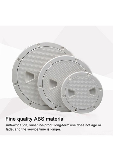 Pazly Abs Kayık Kontrol Kapağı - Kaymaz Yüzey, 4in/6in/8in Çeşitli Boyutlar