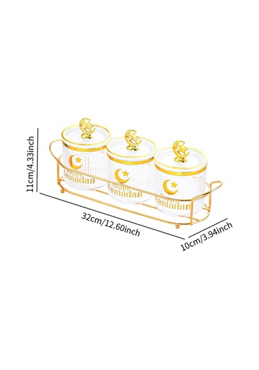 Suntek Şeker Kavanozları Düğün Dekoru Ile Mutfak Tatili Şeffaf