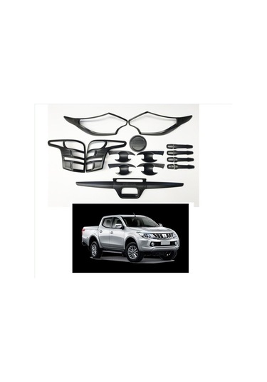Autogp Mitsubishi L200 Dış Kaplama Seti Siyah Set Full 2015+ Mt-512626