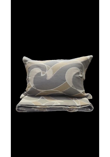 Rüya Tek Kişilik Pike Yatak Örtüsü Geo Kahve Çok Renkli