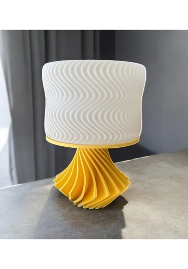 Elegance Tasarım 3d , Ev Dekorasyon , Bohem , Vintage , Dekoratif Abajur - Sarı Çok Renkli