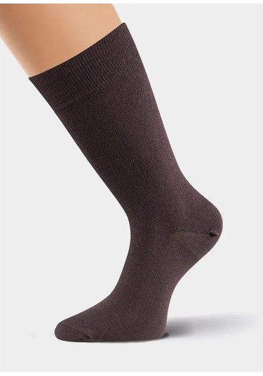 Clever Wear Yüksek Uzun Kahverengi Çorap Seti 10 Çift Pamuk 125981950 Kahverengi