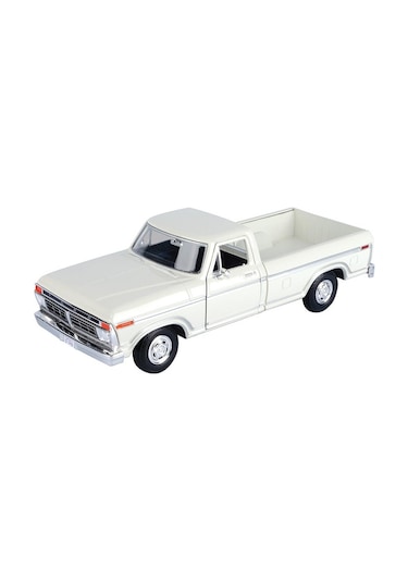 Motormax 1977 Ford F-150 Custom Pickup Beyaz 1/24 Model Araba