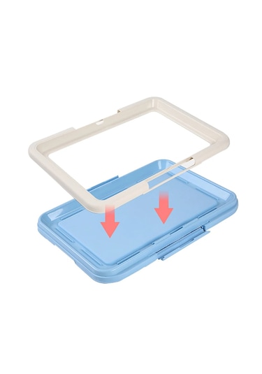 Taşınabilir Köpek Eğitim Tuvaleti - Kapalı Köpekler İçin Lazımlık, Kedi Kumu Kutusu Ve Ped Tutucu