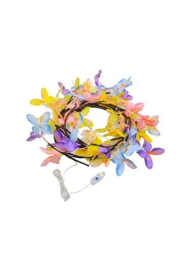 1.8m 96-led Renkli Kelebek Asma Dize Işıklar, 8 Mod Uzaktan Kumandalı Usb İç Mekan Dekoratif Işıklar