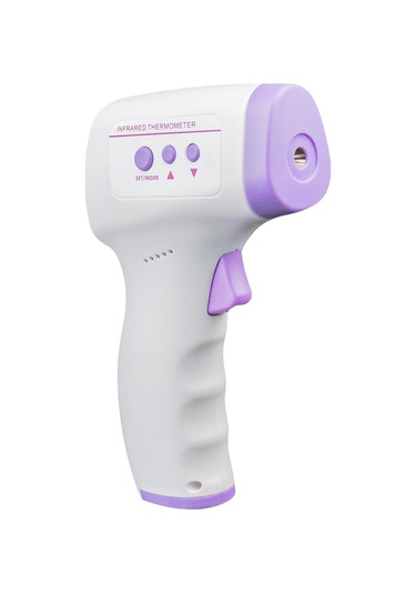 Kangvka Mor Dokunsuz Isı Ölçer - Vücut Ve Nesne Sıcaklığı Ölçümü, Hızlı Ölçüm, Lcd Ekranlı, Pil Dahil Değil