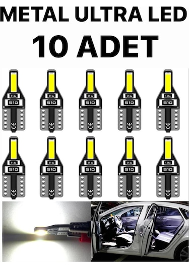 T10 Led Nesil Suya Dayanıklı Metal Kasa Beyaz UltraLed 10 Adet