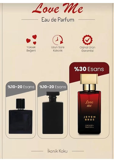 Jeven Brus Love Me Kadın Parfüm EDP 50 ML