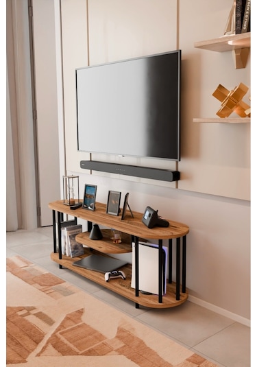 Modern Tv Ünitesi Ahşap Raflı 2 Katlı Televizyon Sehpası Minimalist,dayanıklı, Fonksiyonel Tv Standı Atlantik Çam Modern Tv Ünitesi Ahşap Raflı 2 Katlı Televizyon Sehpası Minimalist,dayanıklı, Fonksiyonel Tv Standı Atlantik Çam