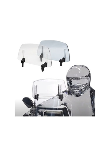 Pazly Motosiklet Ön Cam Uzatma Deflektörü Ayarlanabilir Lmk00163tr Şeffaf