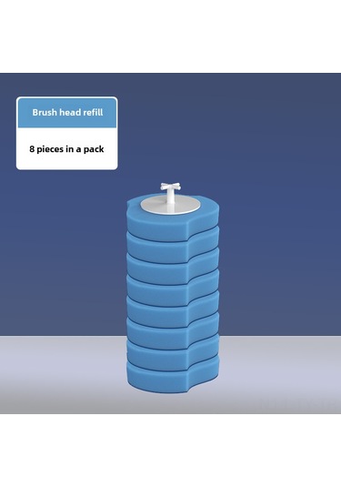 Teltree Ev İçin Tek Kullandım Atılan Tuvalet Fırçası Seti: Çözünür Değişim Ucu, Uzun Sap, Tüm Köşelerde Temizlik 8 Adet Değişim Ucu Diğer
