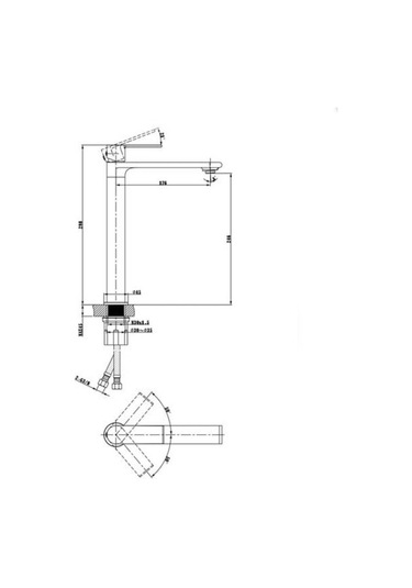 Fontana - Yüksek Tip Lavabo Bataryası Siyah Outlet - Fm-2325- Diğer