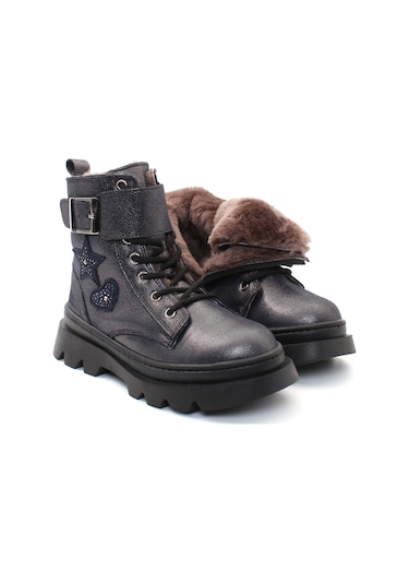Fast Step Hakiki Deri Kürklü Unisex Çocuk Klasik Bot 157kxa1774 001