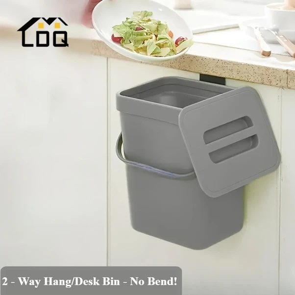 Cordial Green Ldq Duvar Tipi Çöp Kutusu: Büyük Kapasiteli, Kokuya Dayanıklı, Elleri Serbest Kullanım, Modern Siyah, Mutfak İçin Uygun, Kolay Temizlenir. Yeşil