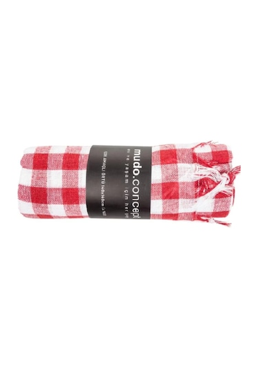 Mudo Home Edgar Kırmızı Çok Amaçlı Örtü 140 x 140 CM