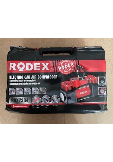 Rodex RDX7304 12 V Mini Araç Kompresörü Güçlü Çift Piston Kompresör