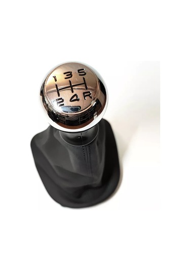 Power Resulting Peugeot 307 İç Mekan İçin Metal Krom Vites Kolu 208759185 Siyah