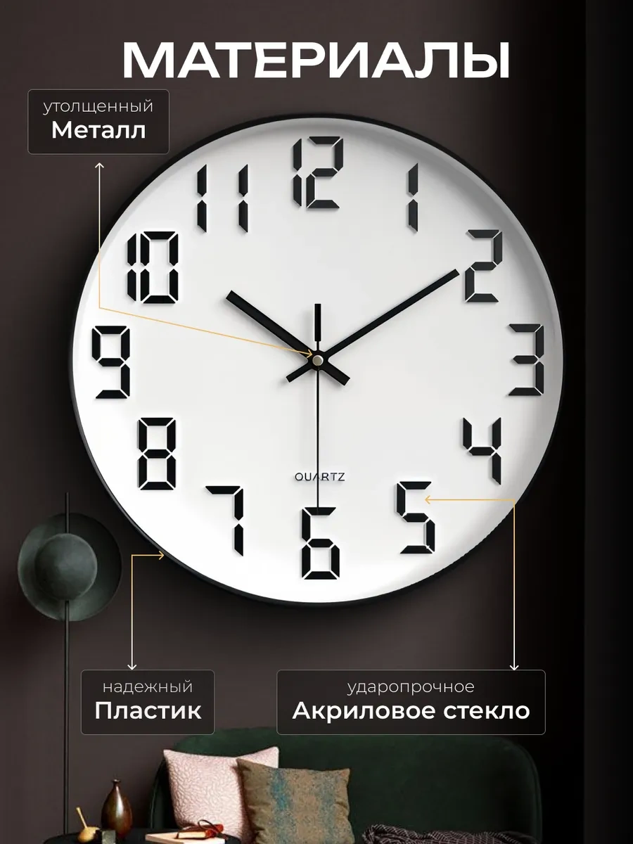 Casy Market Mutfak İçin Yuvarlak Sessiz Duvar Saati 25 Cm 465735480 Siyah