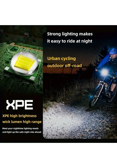 Elmpaly Turuncu Usb Şarjlı Solar Güneş Enerjili Bisiklet Ön Farı Işık Ve Korna Sinek Lamba Turuncu