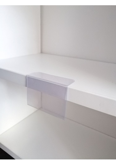 10 Adet Pvc Yapışkanlı Etiketlik Dik Açılı 6x4 Cm Raflar İçin