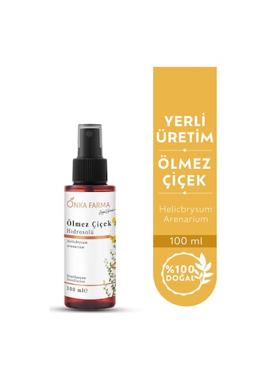 Onka Farma Ölmez Çiçek Suyu Hidrosolü Tonik Yağı Alınmamış Doğal 100 ML